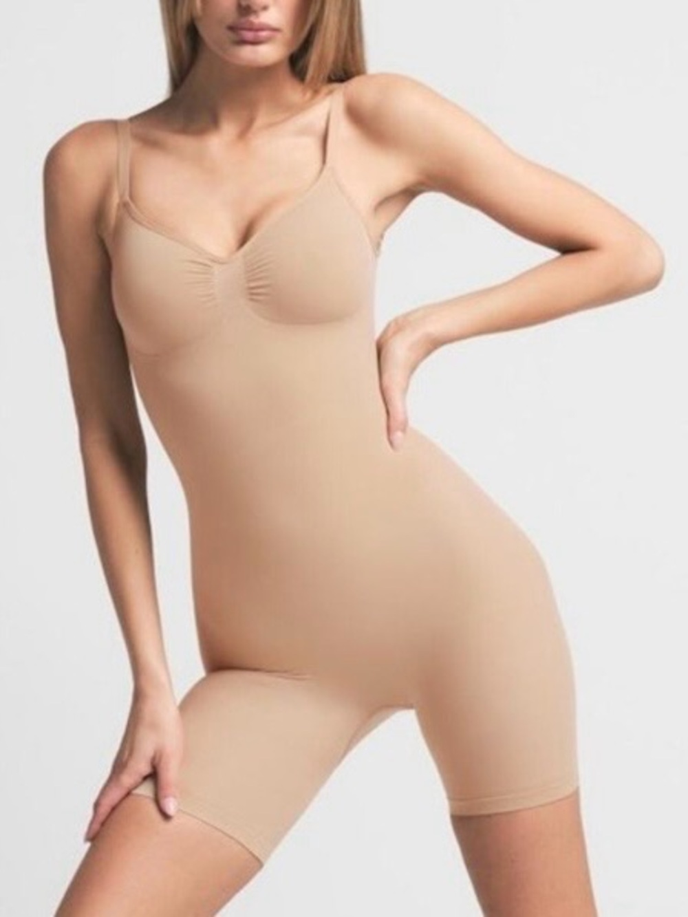SKIMS Low Back Mid Thigh Bodysuit